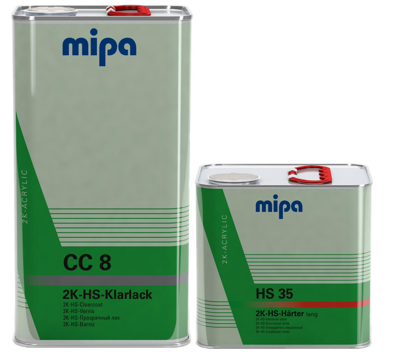 SET Mipa 2K HS Klarlack CC 8 5L + Härter HS 35 Lento 2,5L