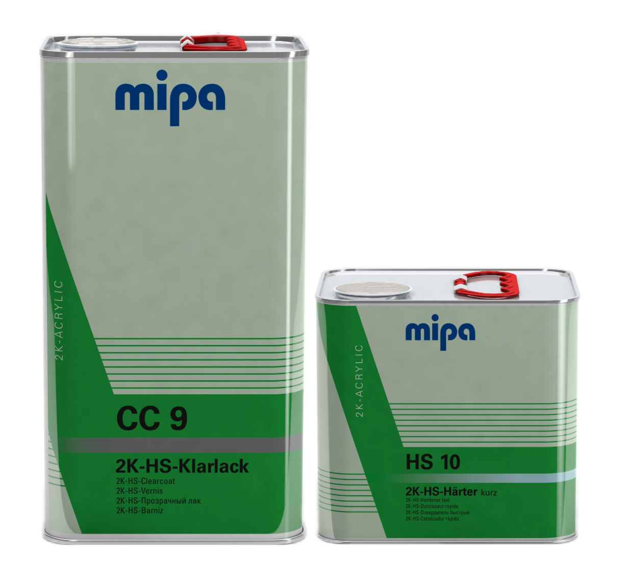 SET Mipa 2K HS Klarlack CC 9 5L + Härter HS 10 Rapido 2,5L