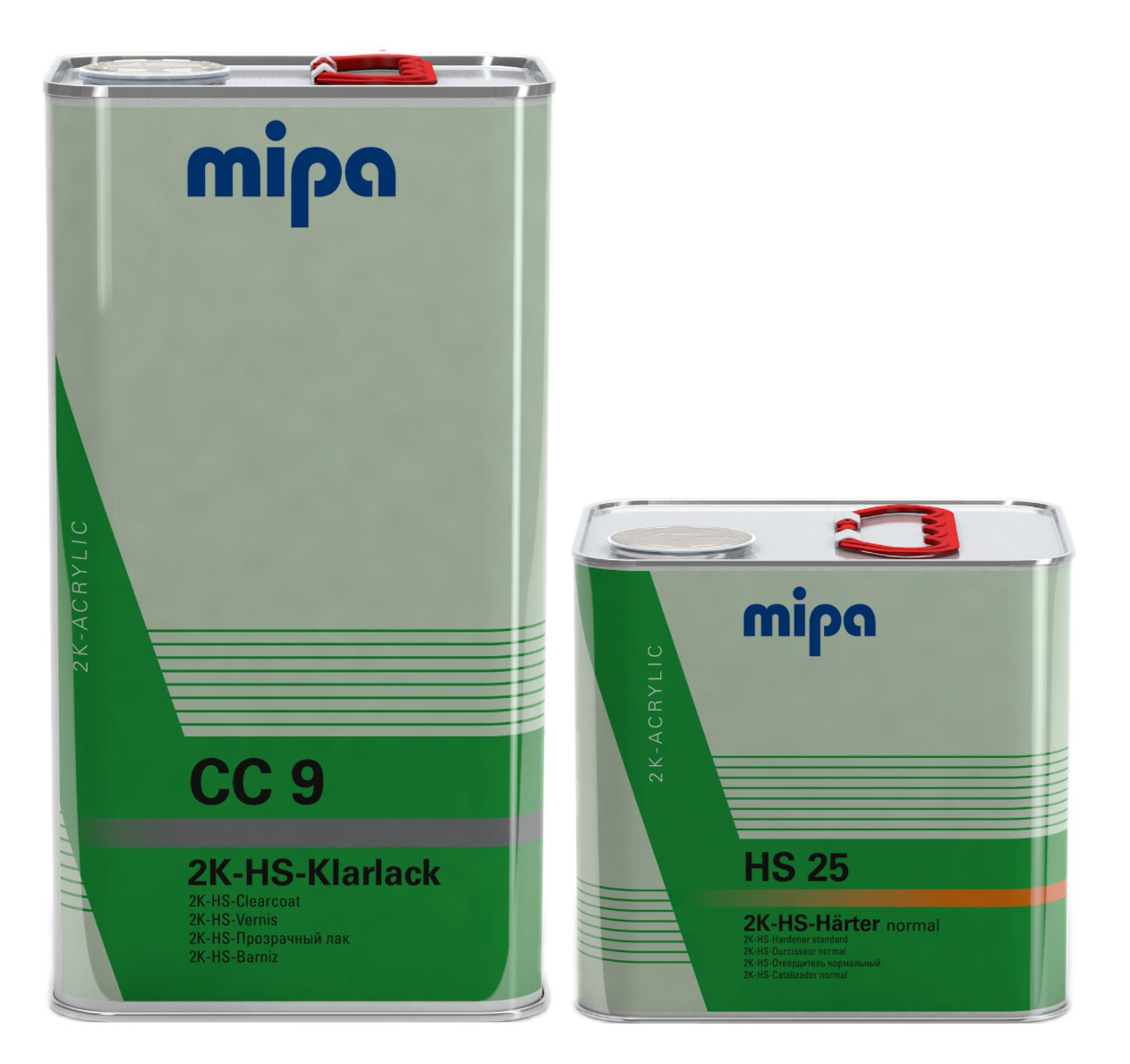 SET Mipa 2K HS Klarlack CC 9 5L + Härter HS 25 Normale 2,5L