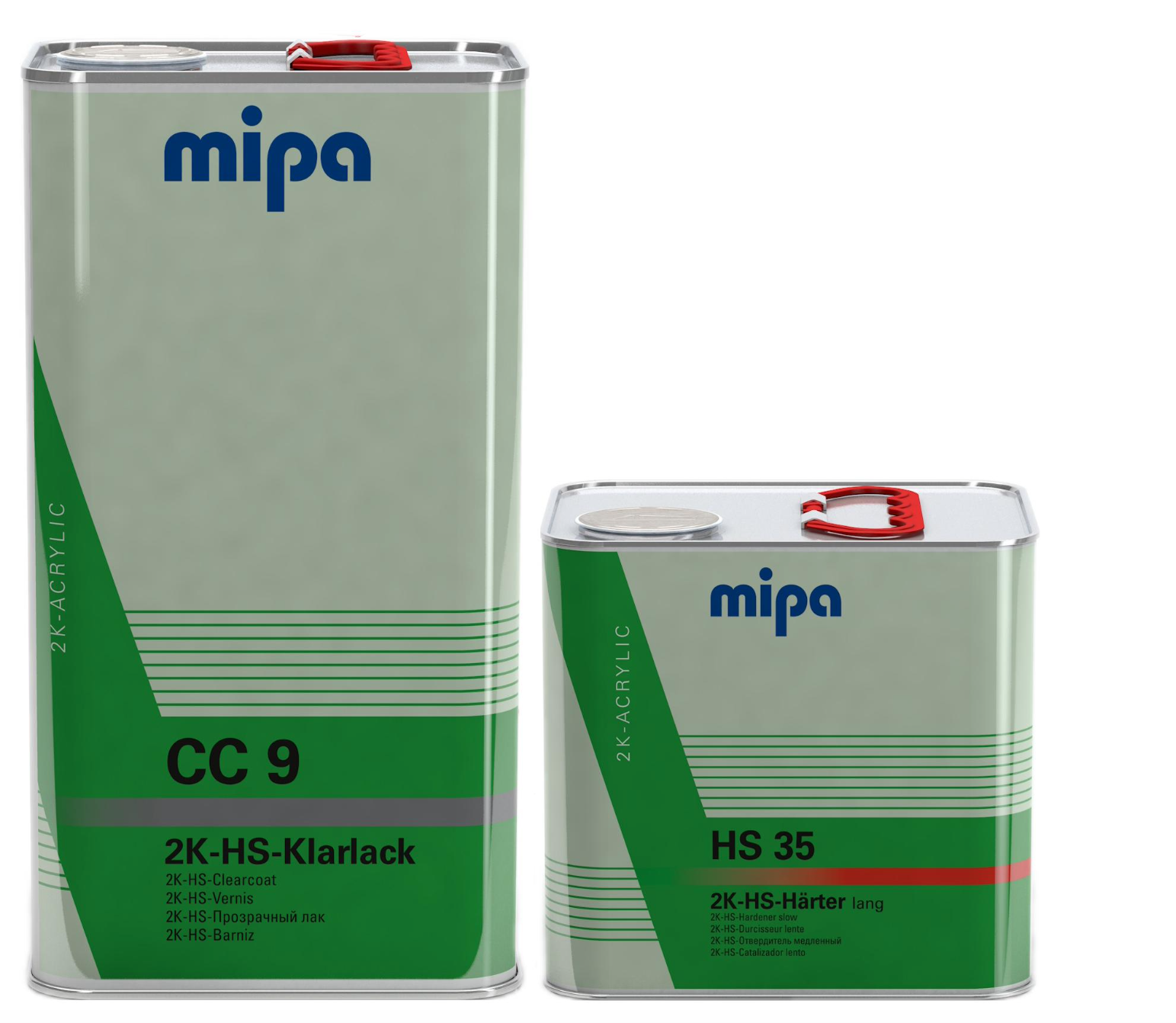 SET Mipa 2K HS Klarlack CC 9 5L + Härter HS 35 Lento 2,5L
