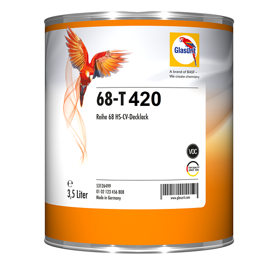 Glasurit 68-T 420 Smalto HS 2K Pastello Lucido Diretto VOC Serie 68 lilla 3,5L