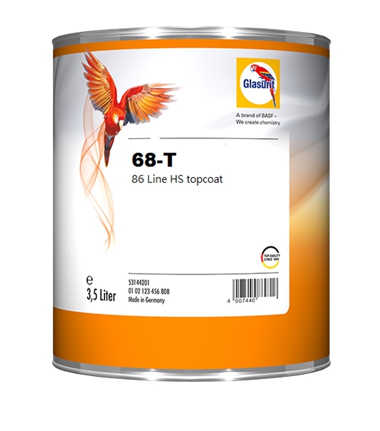 Glasurit MB 7350 Smalto per CHASSIS 2K satinato VOC S58 Novagrau 3,5L