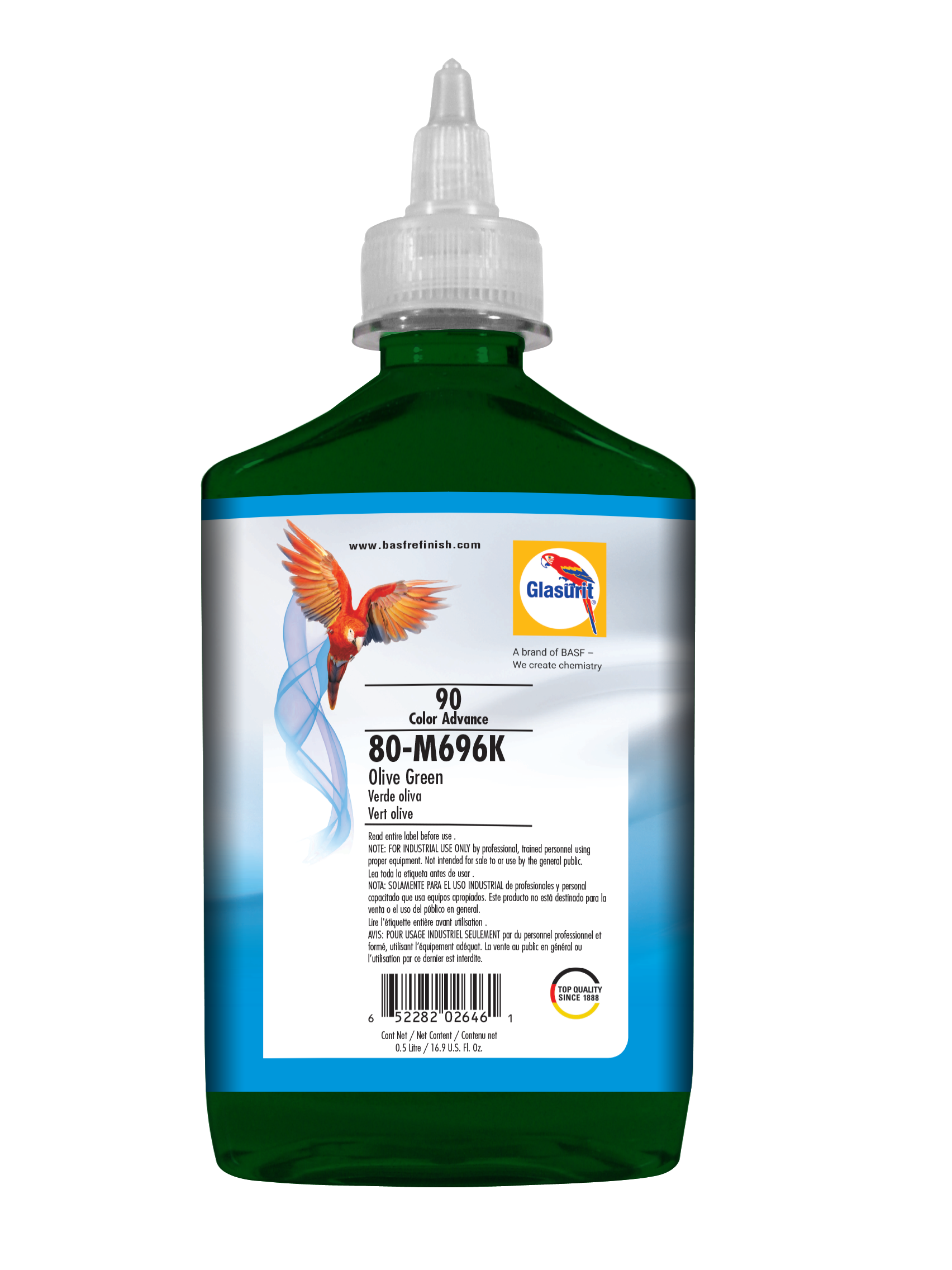 Glasurit 80-M 696 K S 90 Base 80 M Verde oliva 0,5L