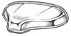 Luce targa posteriore Fiat 500 1957-1976