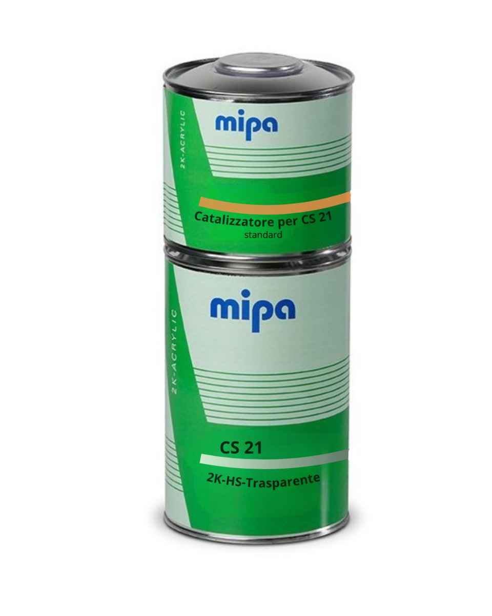Mipa SET CS 21 2K-HS Trasparente incluso Catalizzatore per CS 21 normale 1,5L