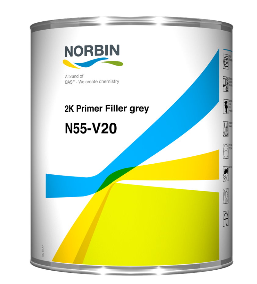 Norbin N55-V20 2K Primer Filler VOC Grigio 2,5L