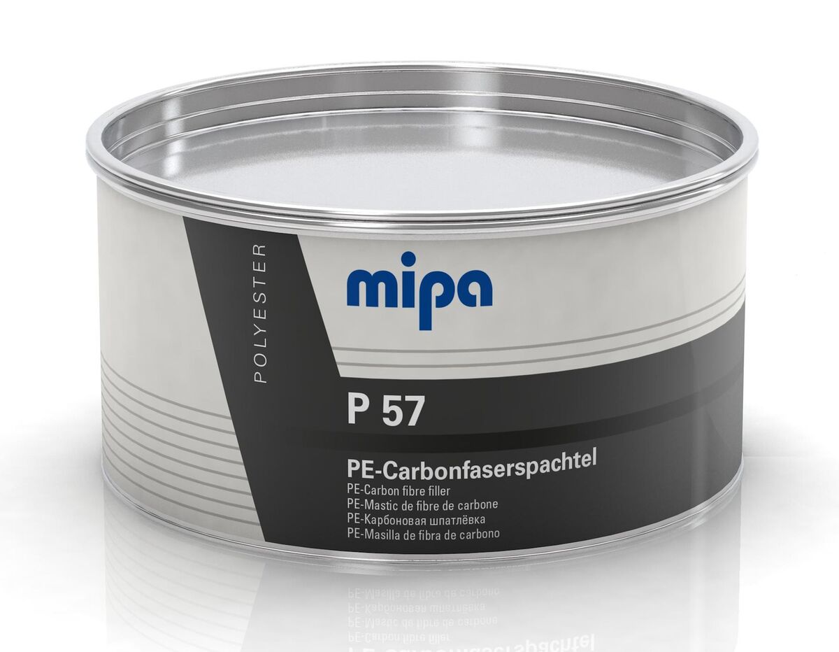 Mipa P 57 Stucco poliestere con fibra di carbonio Nero 1,8Kg