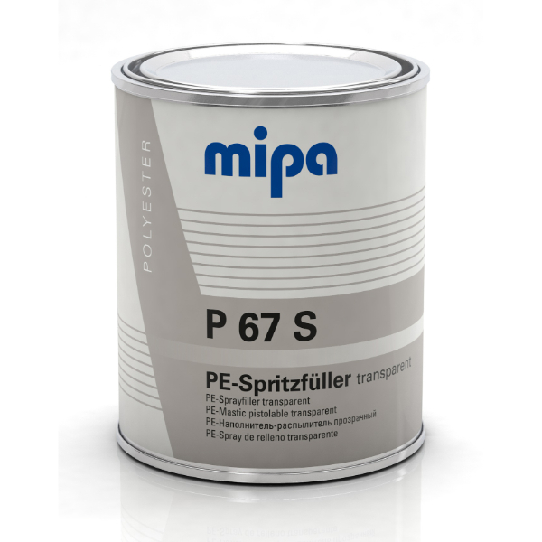 Mipa P 67 S Fondo poliestere a spruzzo Trasparente 1Kg