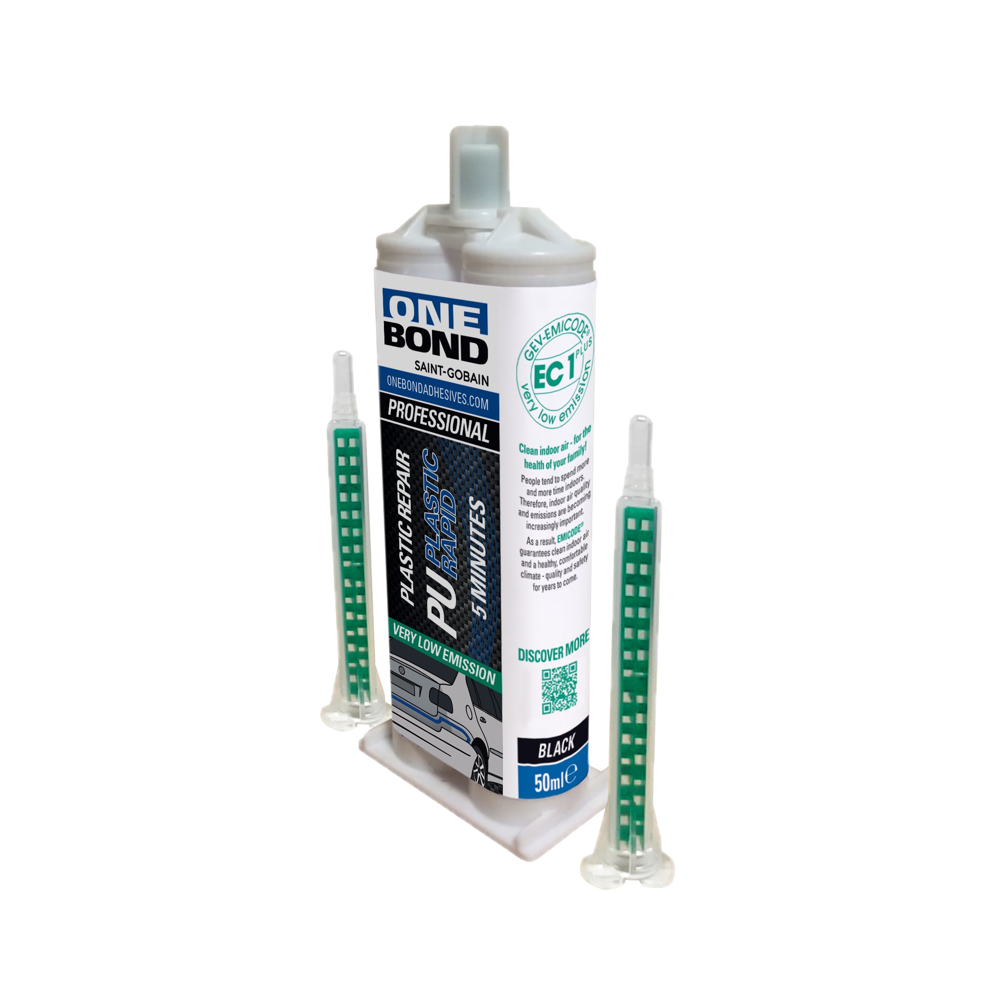 OneBond PU Plastic Rapid 5min grigio scuro 50ml 66254426449