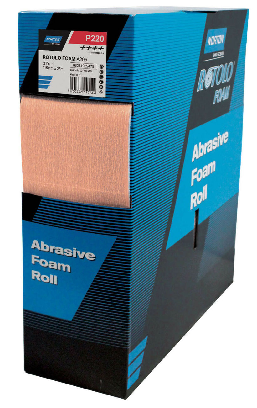 Rotolo abrasivo NORTON MAX A295 115mmx25m grana P1000 63642557616