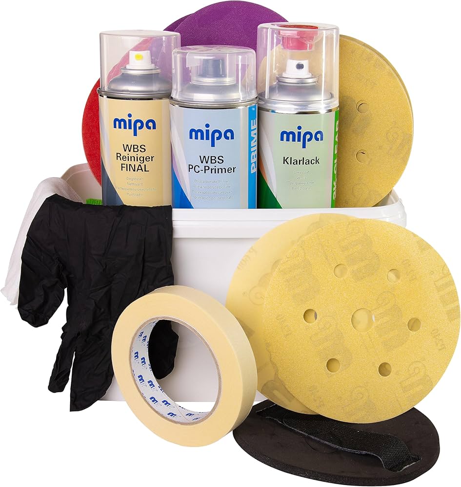 Mipa Scheinwerfer-Reparatur-Set Kit completo per fari graffiati