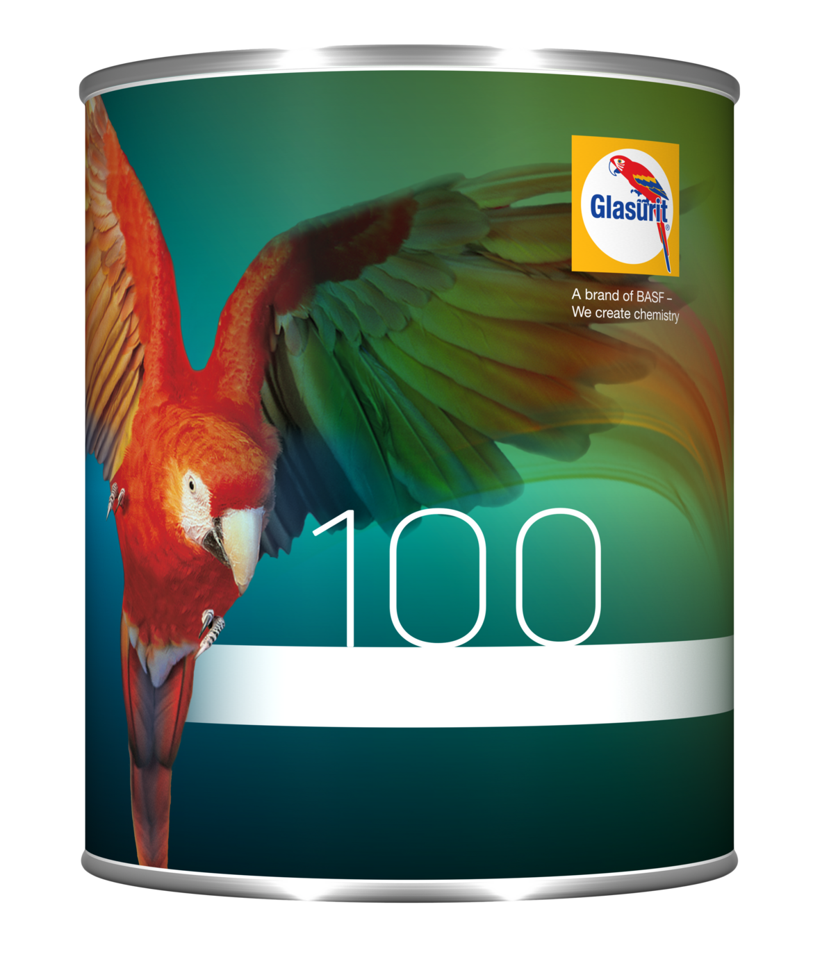 Glasurit 100-M 990 Tinta Base Metallizzata Brilliant Silver Superfine 0,5L