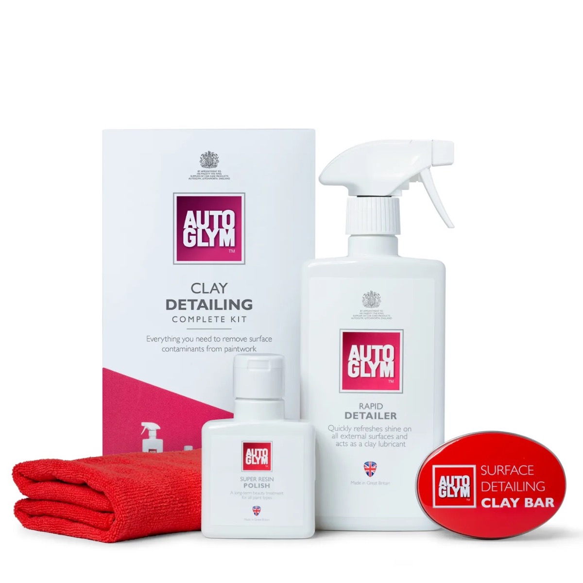 AUTOGLYM Surface Detailing Clay Bar Kit Pulizia Profonda Finitura Lucentezza