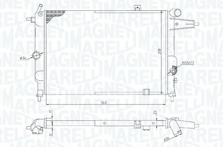 RADIATORE OPEL CALIBRA A (C89) 2.0 I (M07 083BM1898